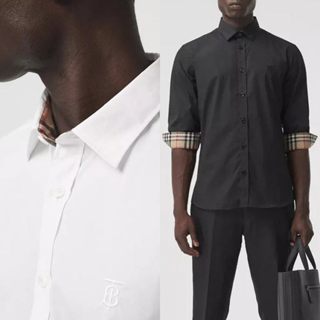 (국내배송, 당일출고) 버버리 TB 모노그램  체크 포인트 셔츠 ~2Color~