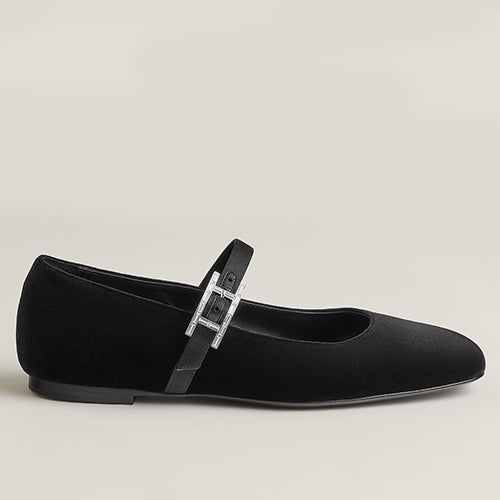 에르메스 제인 발레리나 플랫 (벨벳)