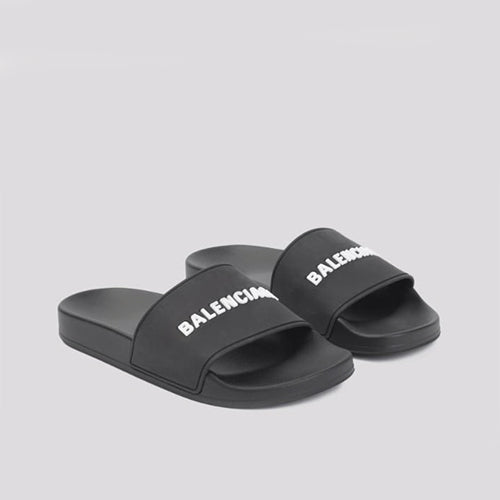 발렌시아가 풀 슬라이드 샌들 블랙