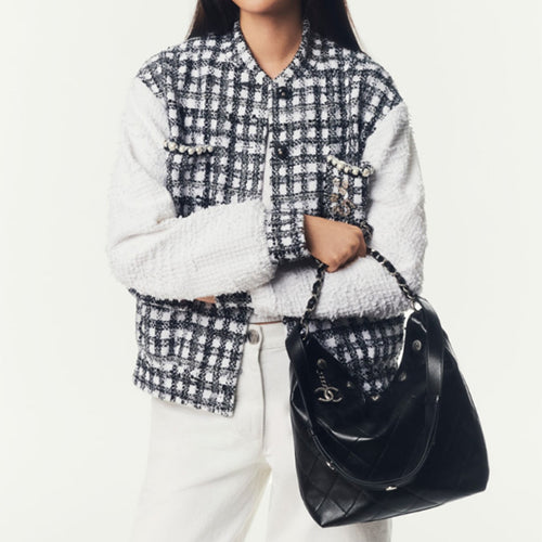 샤넬 라지 버킷백 실버 블랙(AS5406)