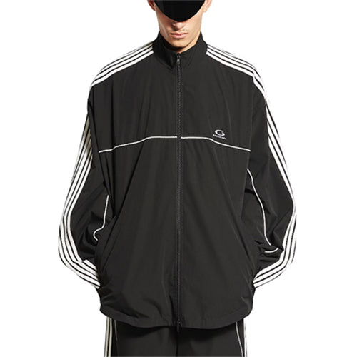 발렌시아가 라지 트랙수트 재킷 블랙