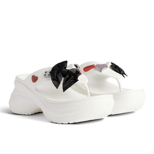 발렌시아가 x 크록스 통 지비츠 슬리퍼 화이트