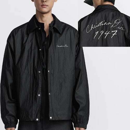 디올 블루종 자켓 테크티컬 패브릭 블랙