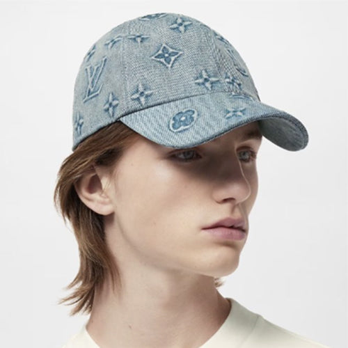 루이비통 모노그램 워쉬드 데님 캡