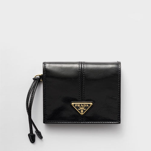 프라다 가죽 지갑 블랙