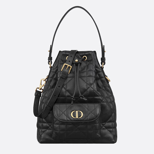 디올 카로 스몰 버킷백 블랙