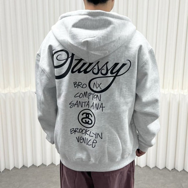 (국내배송) 스투시 월드 투어 후드 집업 ~3Color~