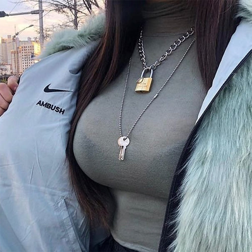 앰부쉬 925실버 키 목걸이