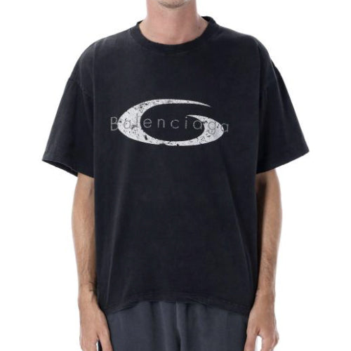 (국내배송) 발렌시아가 코튼 오버핏 반팔 티셔츠