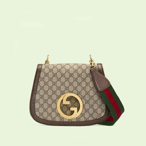 구찌 라운드 인터로킹 G 미디움 숄더백