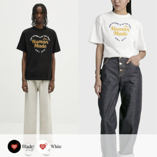 (국내배송, 당일출고) 휴먼메이드 The future is in the past heart 반팔 티셔츠 ~2Color~