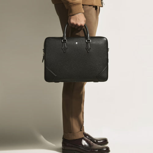 몽블랑 그레인 브리프케이스 블랙