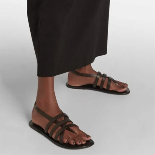 더 로우 샌들 블랙/브라운