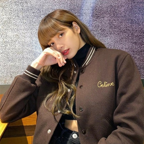 (국내배송, 당일출고) 셀린느 로고 울 자켓 (BTS 지민,리사 착용)