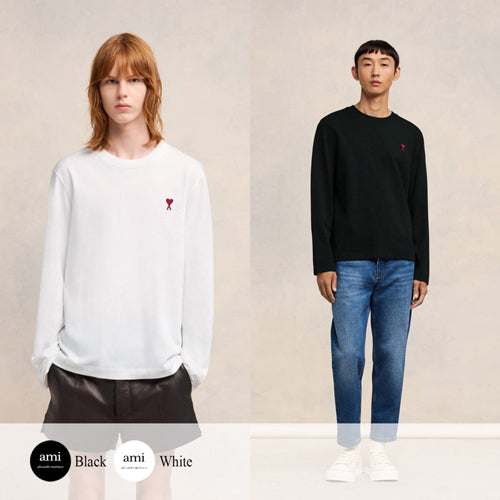 (국내배송, 당일출고) 아미 롱 슬리브 긴팔 티셔츠 ~2Color~