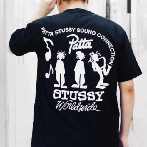 (국내배송) 스투시 X 파타 커넥션 반팔 티셔츠
