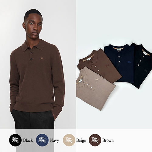 (국내배송, 당일출고) 버버리 기마 자수 카라 니트 ~4Color~