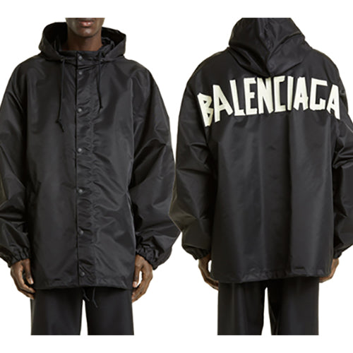 발렌시아가 로고 테이프 프린팅 바람막이 자켓