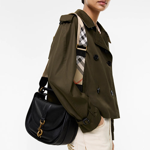 버버리 스몰 B 클립 메신저 크로스백 블랙
