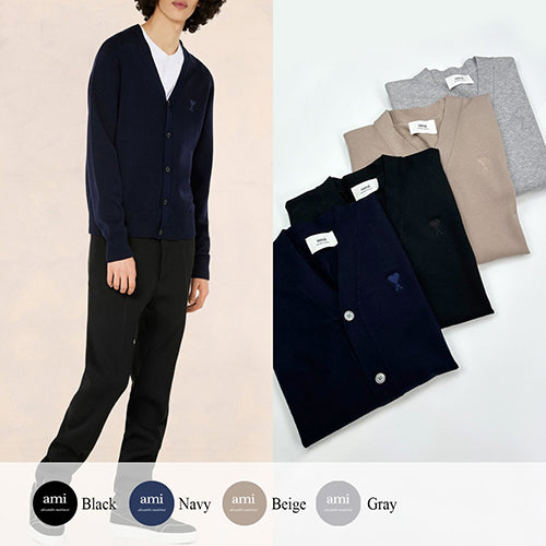 (국내배송, 당일출고) 아미 드 꾀흐 까마이외 자수 니트 가디건 ~4Color~