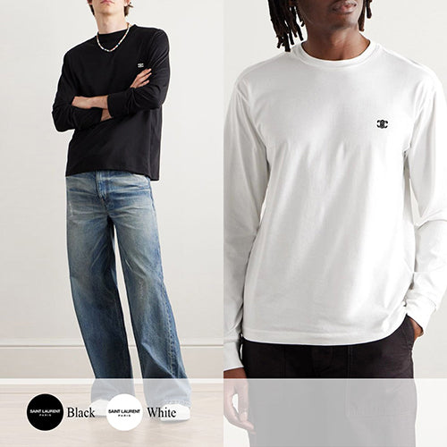 (국내배송, 당일출고) 셀린느 트리옹프 자수 로고 긴팔 티셔츠 ~2Color~