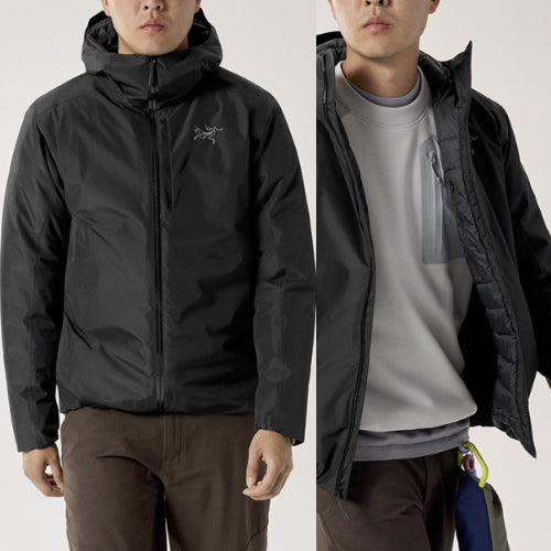 아크테릭스 솔라노 다운 후디 구스다운 패딩 블랙