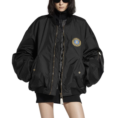 발렌시아가 봄버 자켓 라지 핏 블랙