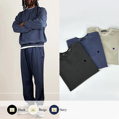 (국내배송, 당일출고) 아크네 마이크로 페이스 피그먼트 맨투맨 ~3Color~