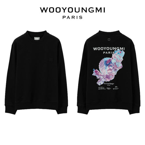 (국내배송) 우영미 3D 코랄 백로고 맨투맨